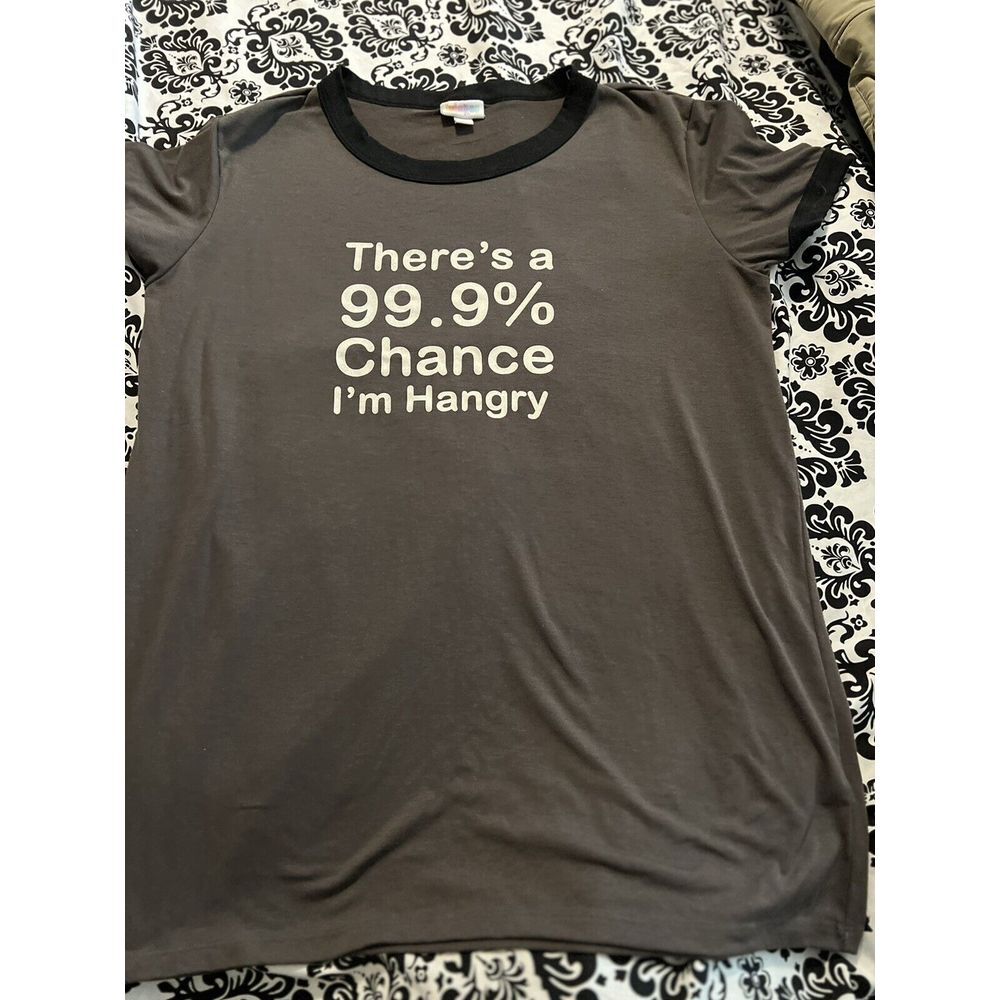 Lularoe Brown Size Large Shirt Hangry